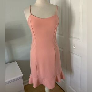 BETSY JOHNSON Pink Ruffle Spagehetti Strap Dress Size 4